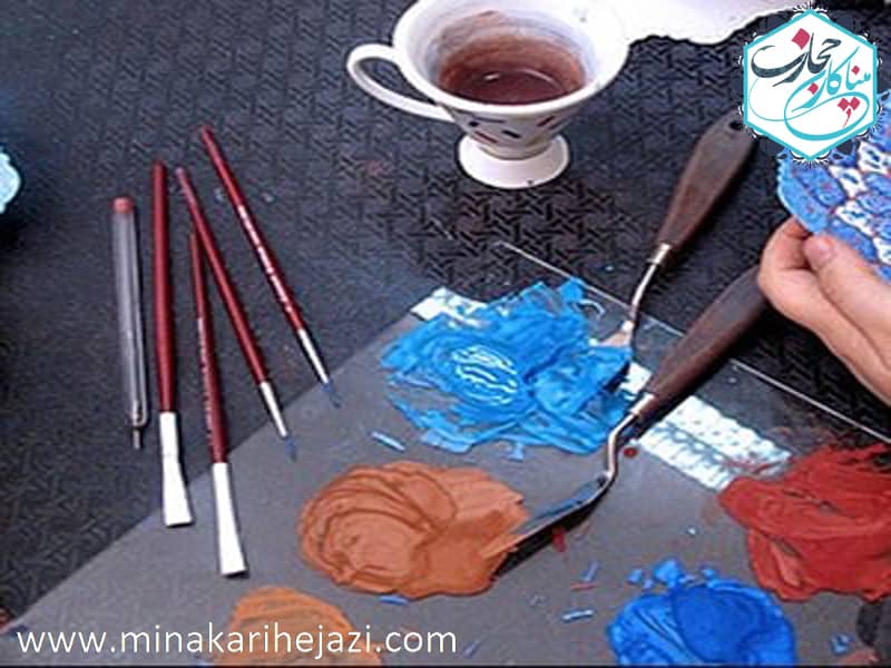 ساخت رنگ میناکاری چگونه انجام می شود؟ توضیحاتی کامل راجع به مواد اصلی ساخت 1 d8a8d8a7 d8a2d985d988d8b2d8b4 d985db8cd986d8a7 daa9d8a7d8b1db8c d8b1d988db8c d8b3d986daaf d986d982d8b4 d987d8a7db8c d8b1d988db8cd8a7db8c 66032f1170a33