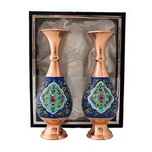 چند نمونه از هنرهای دستی ساده اما درآمدزا 2 ست گلدان مسی پرداز ۲۵ سانتی