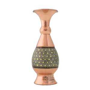 ساخت رنگ میناکاری چگونه انجام می شود؟ توضیحاتی کامل راجع به مواد اصلی ساخت 7 گلدان مس و خاتم 16 سانتی